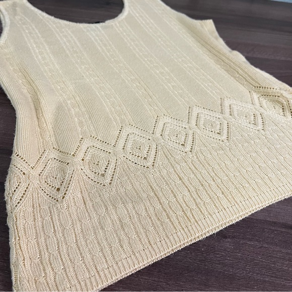 Vintage Boho Knit Crochet Tank Top - Picture 6 of 10